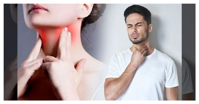 fever, cough or sore throat