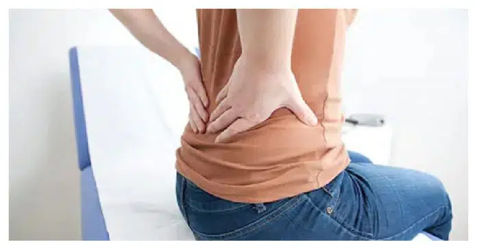 If there is pain in the back while sitting