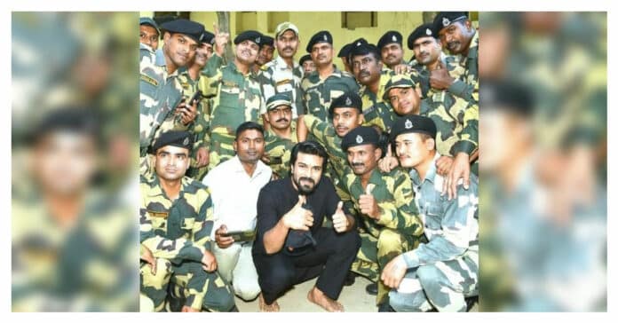 Ram Charan visits BSF camp