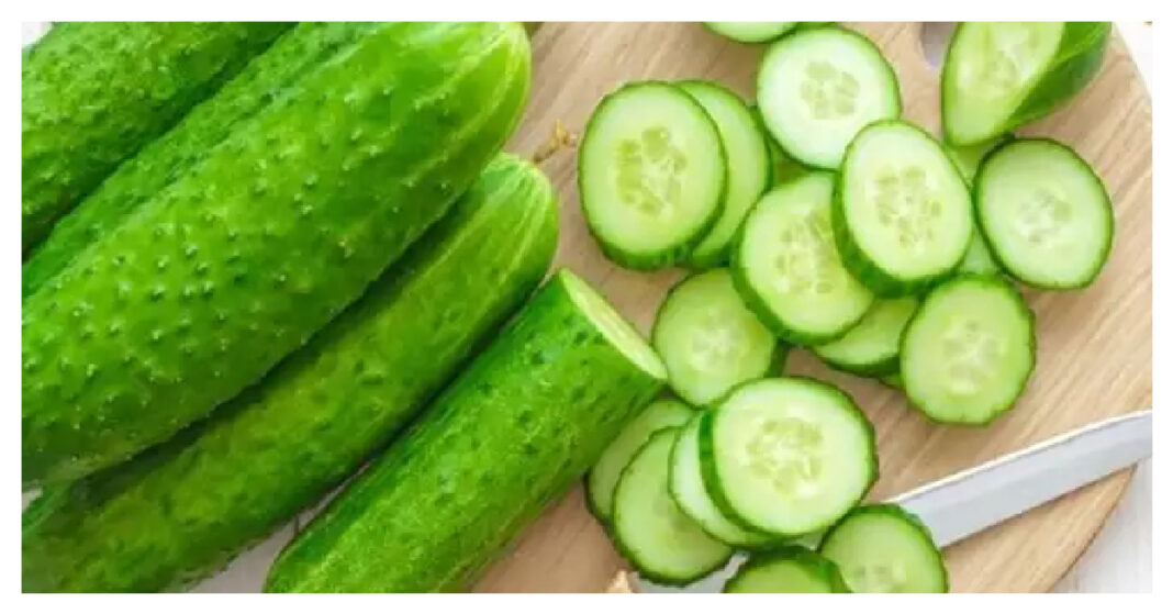 eating cucumber