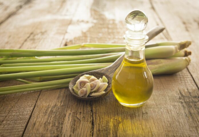 Beautiful Image with Lemongrass oil in awesome bottle